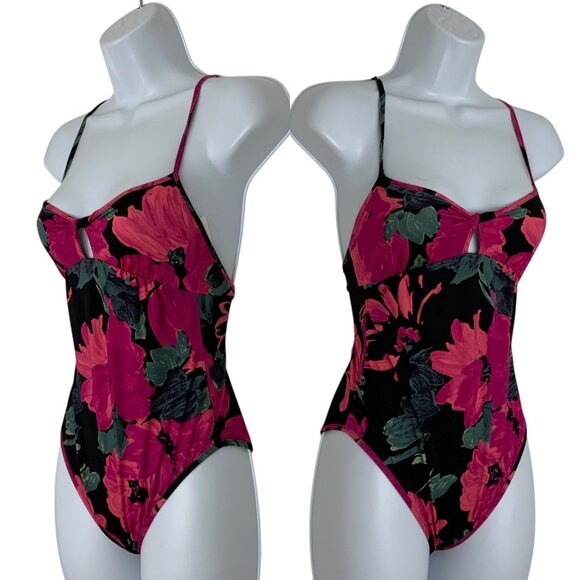 Dries Van Noten Gaia Floral Twisted Keyhole One Piece Swimsuit XS NEW - Picture 3 of 13
